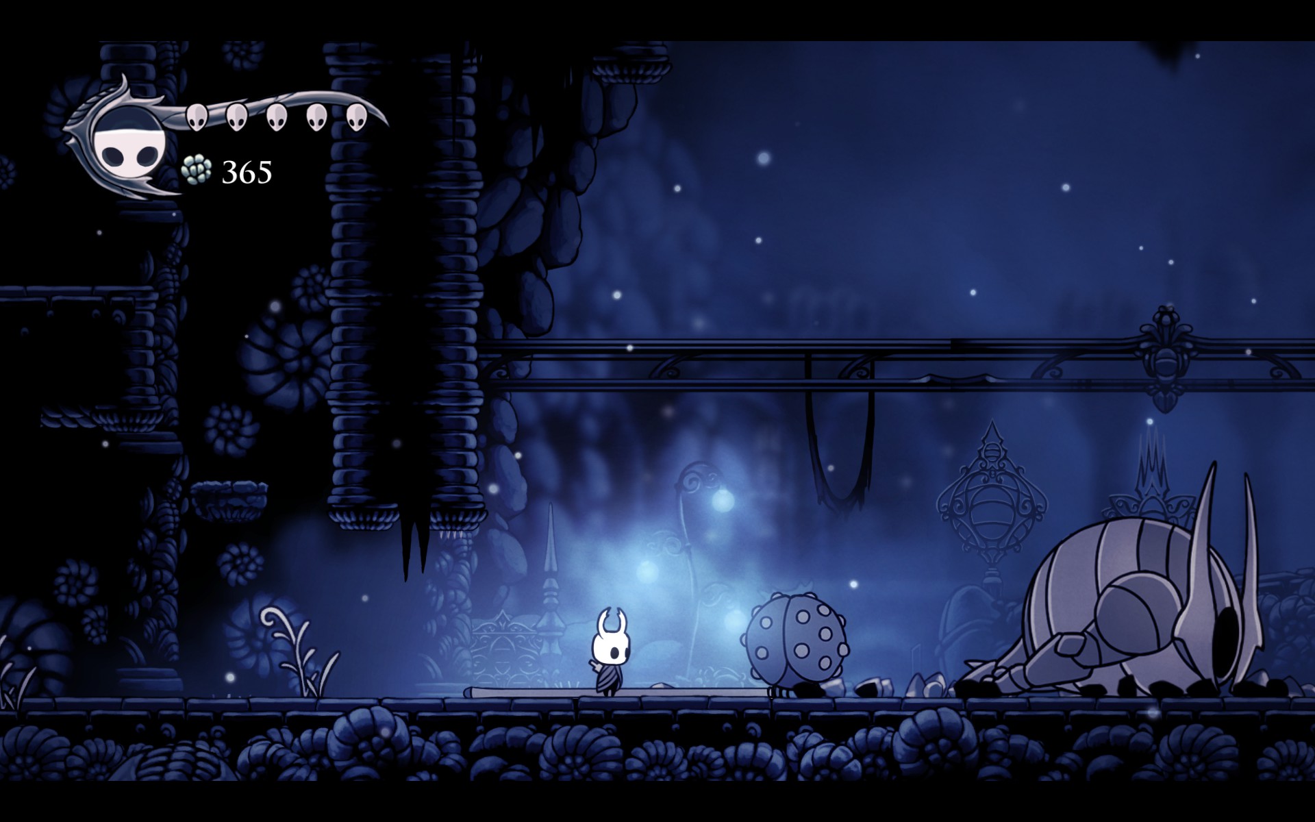 What is the creature that appears after beating False Knight? Arqade