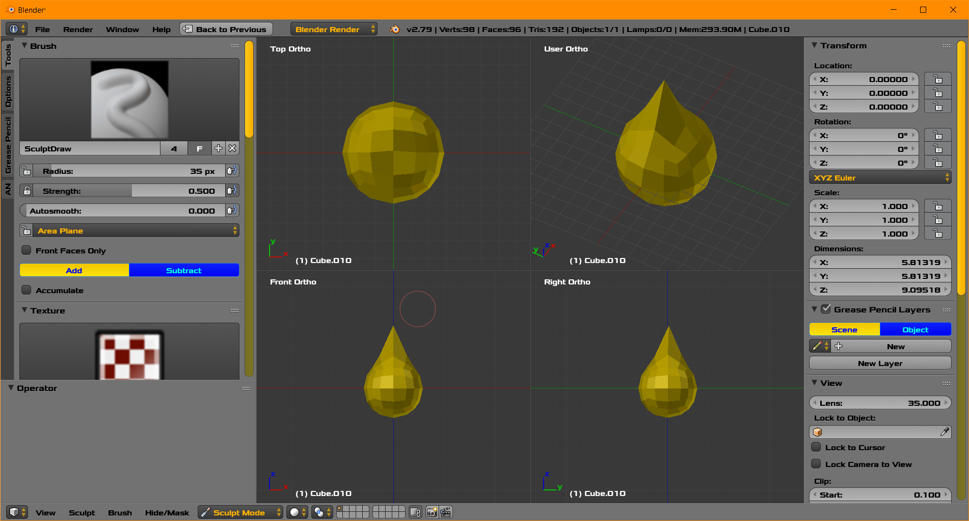 sculpting Is there a way to move the sculpt tools (grab tool for