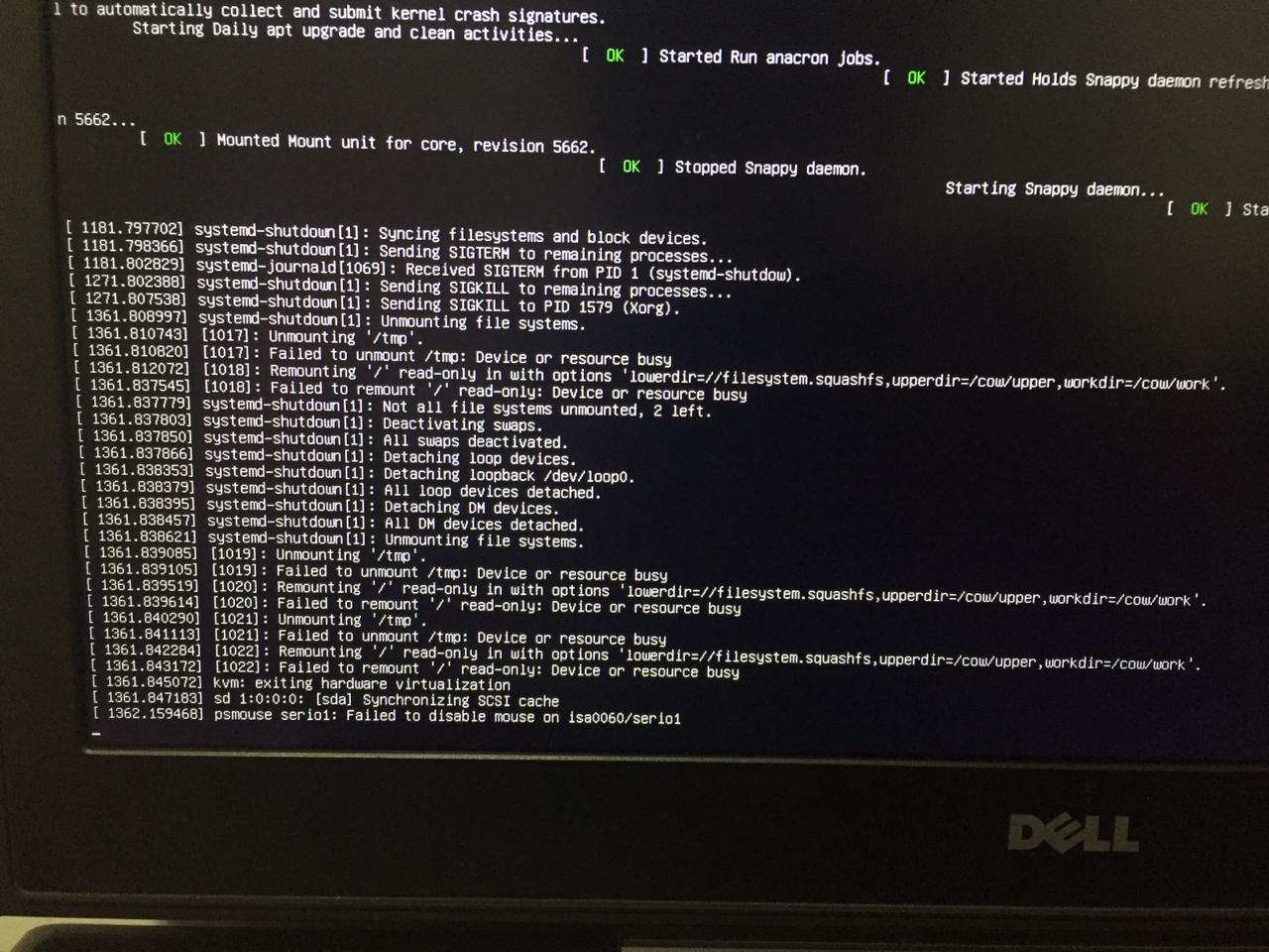 Reboot freezes at end of Ubuntu 18.10 installation Ask Ubuntu