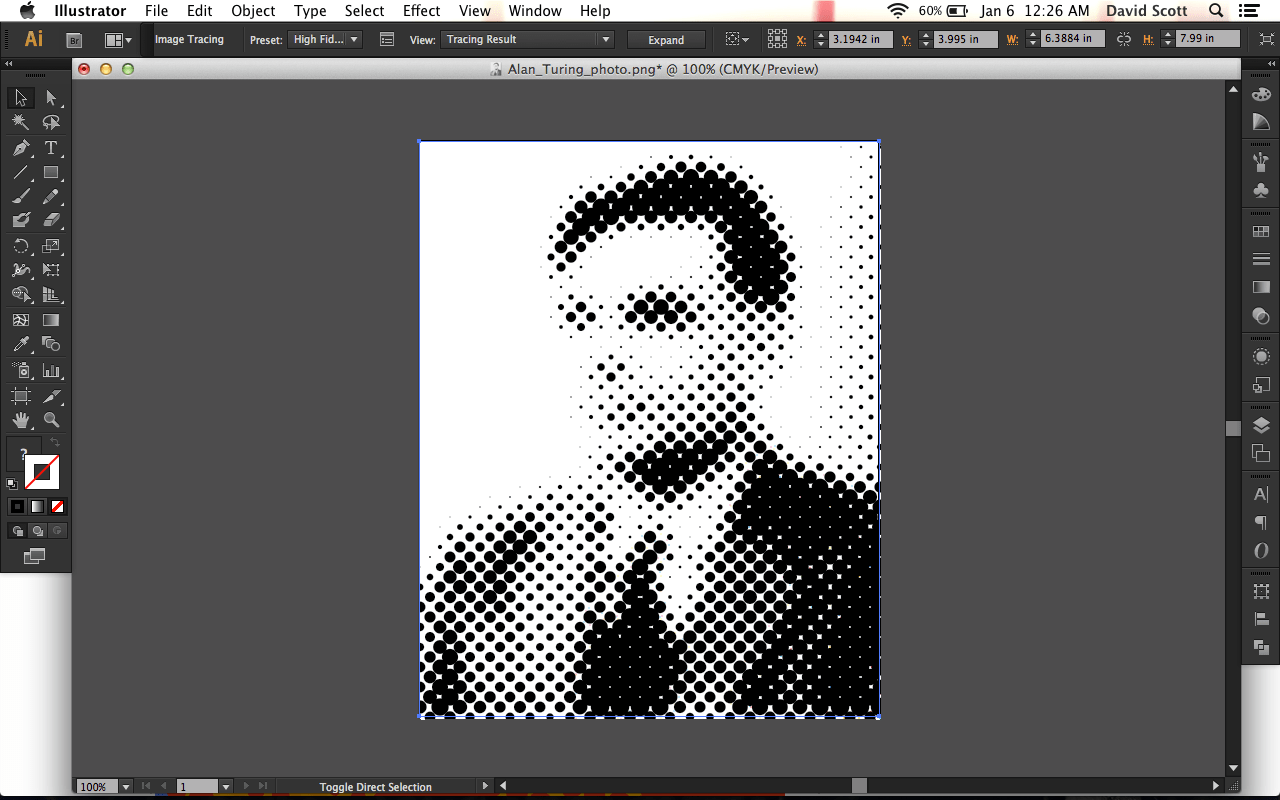 How to create an extruded halftone effect in illustrator or