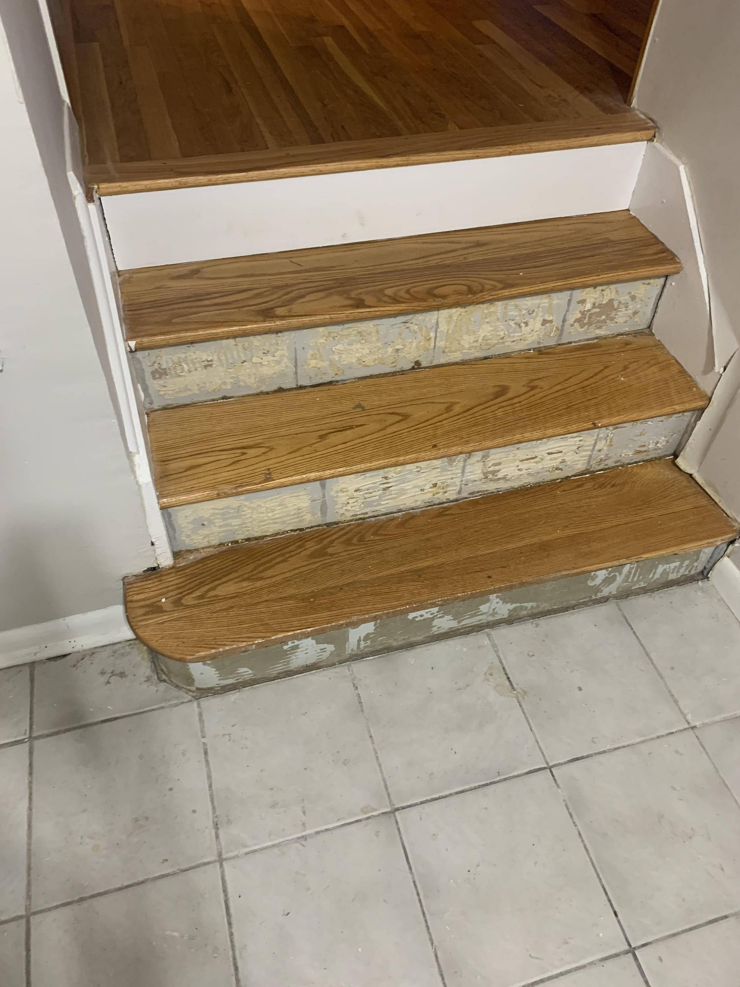 carpentry How can I bend plywood around a stair riser? Home