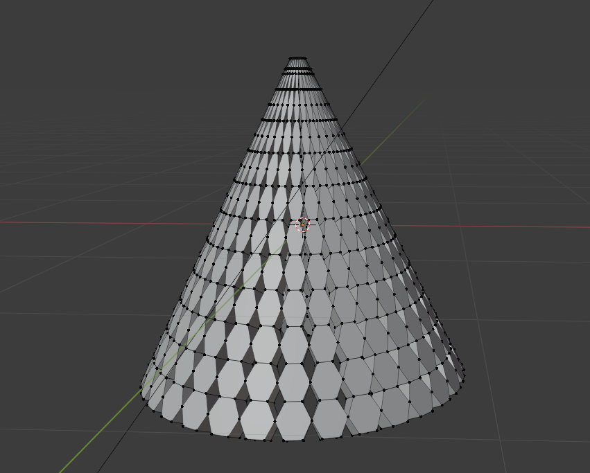 modeling How can I make a hexagonal cone? Blender Stack Exchange