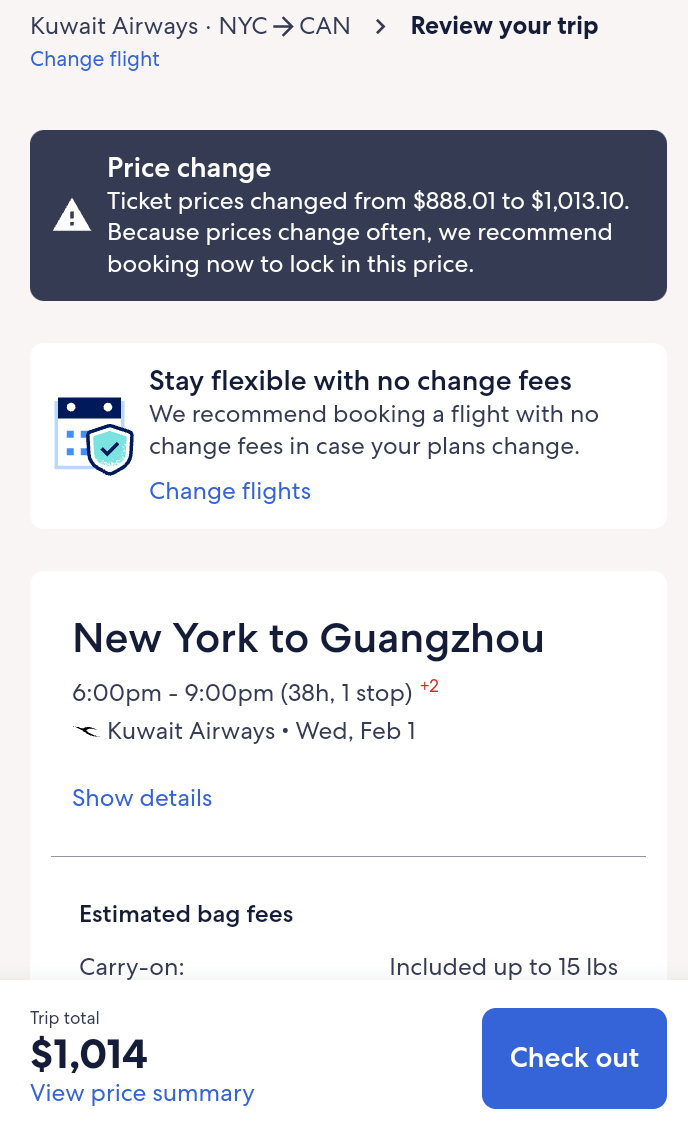 air travel Why does the price keep changing after I click on a flight