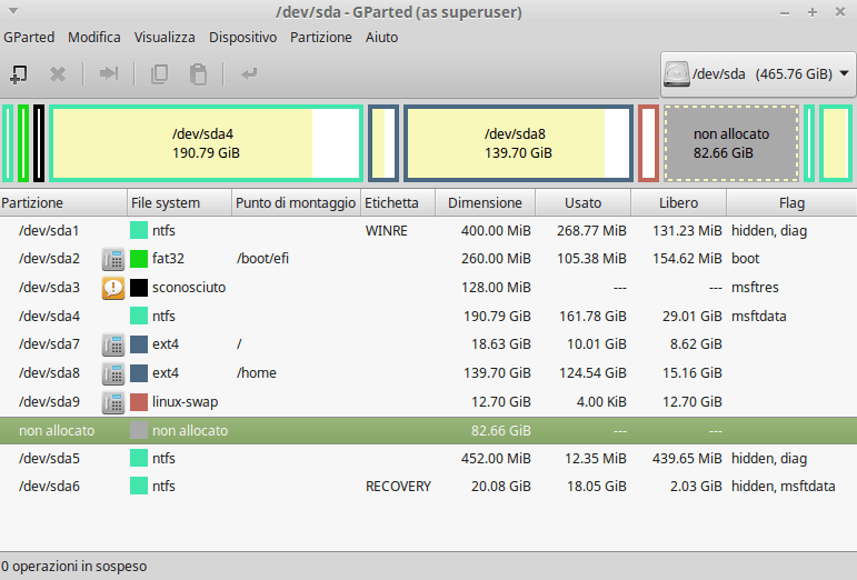 partitioning Problem when i try to add an unallocated space to a