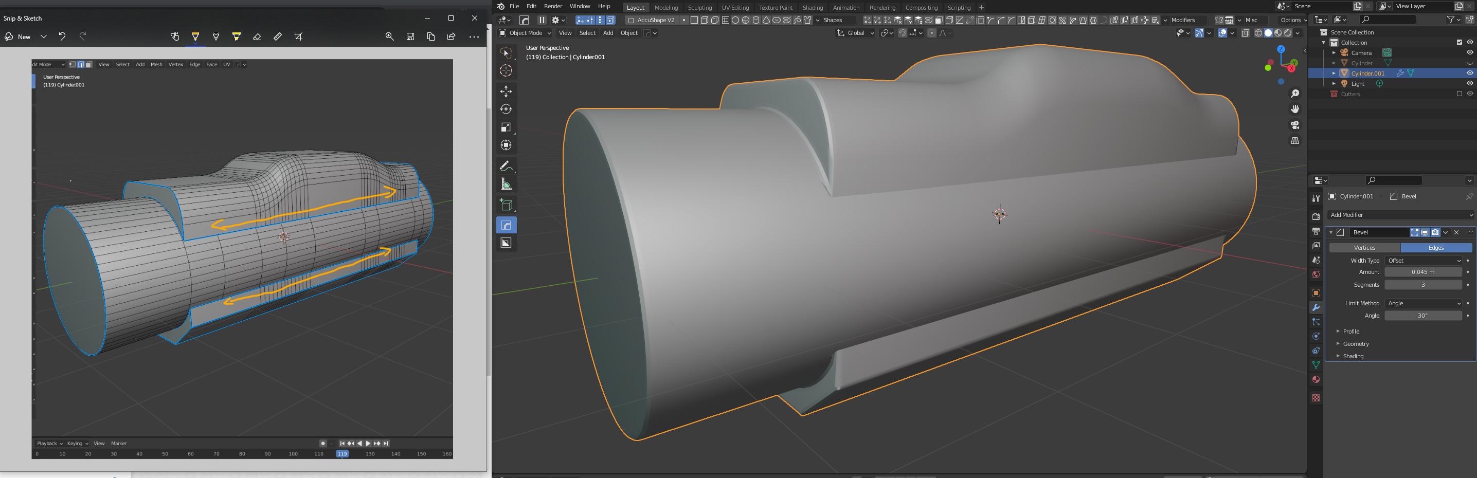 Bevel modifier not working on certain sharpened edges. (Hardops/Box cutter) 2.93 Blender