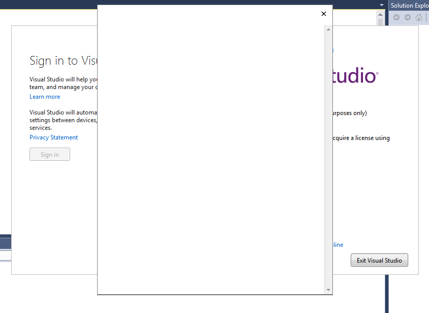 visual studio 2013 login error Stack Overflow