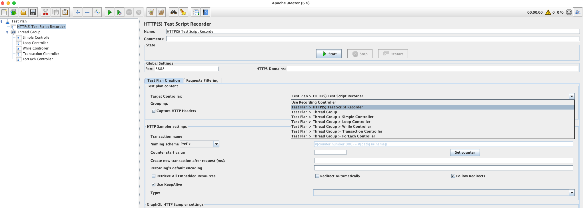What is the difference between the Recording and Simple controllers in JMeter? Stack Overflow