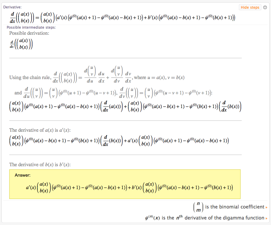 derivatives Is Wolfram Alpha correct? Mathematics Stack Exchange