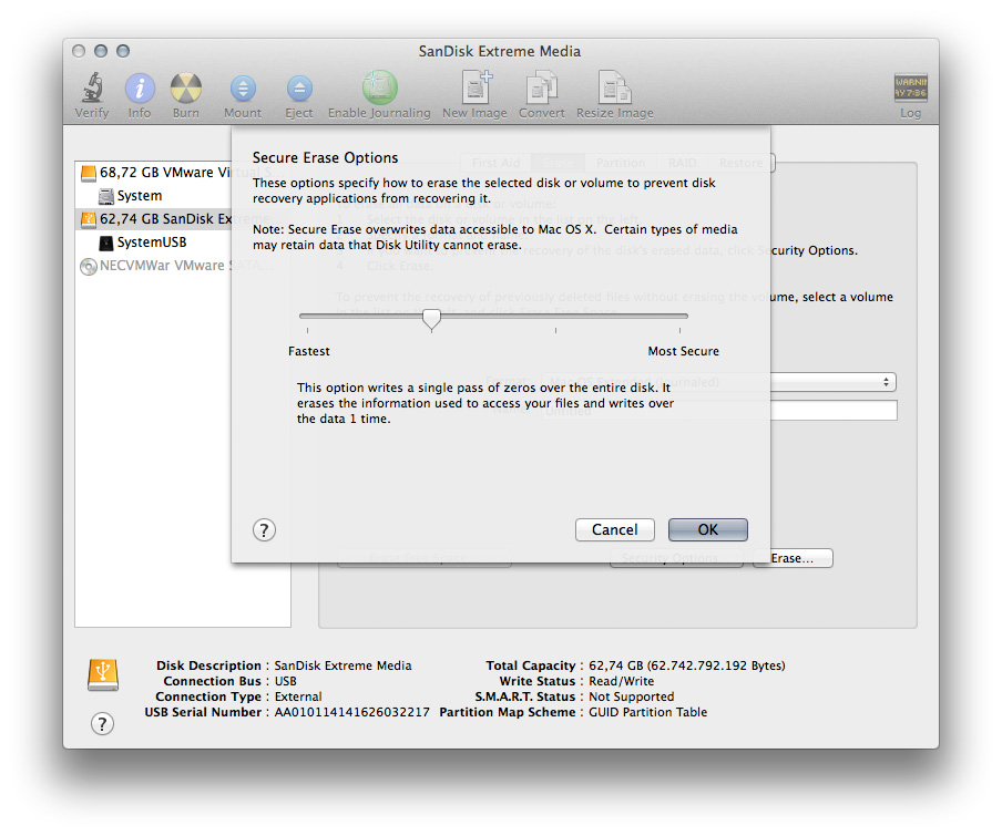 hard drive OS X Yosemite installation error File system verify or