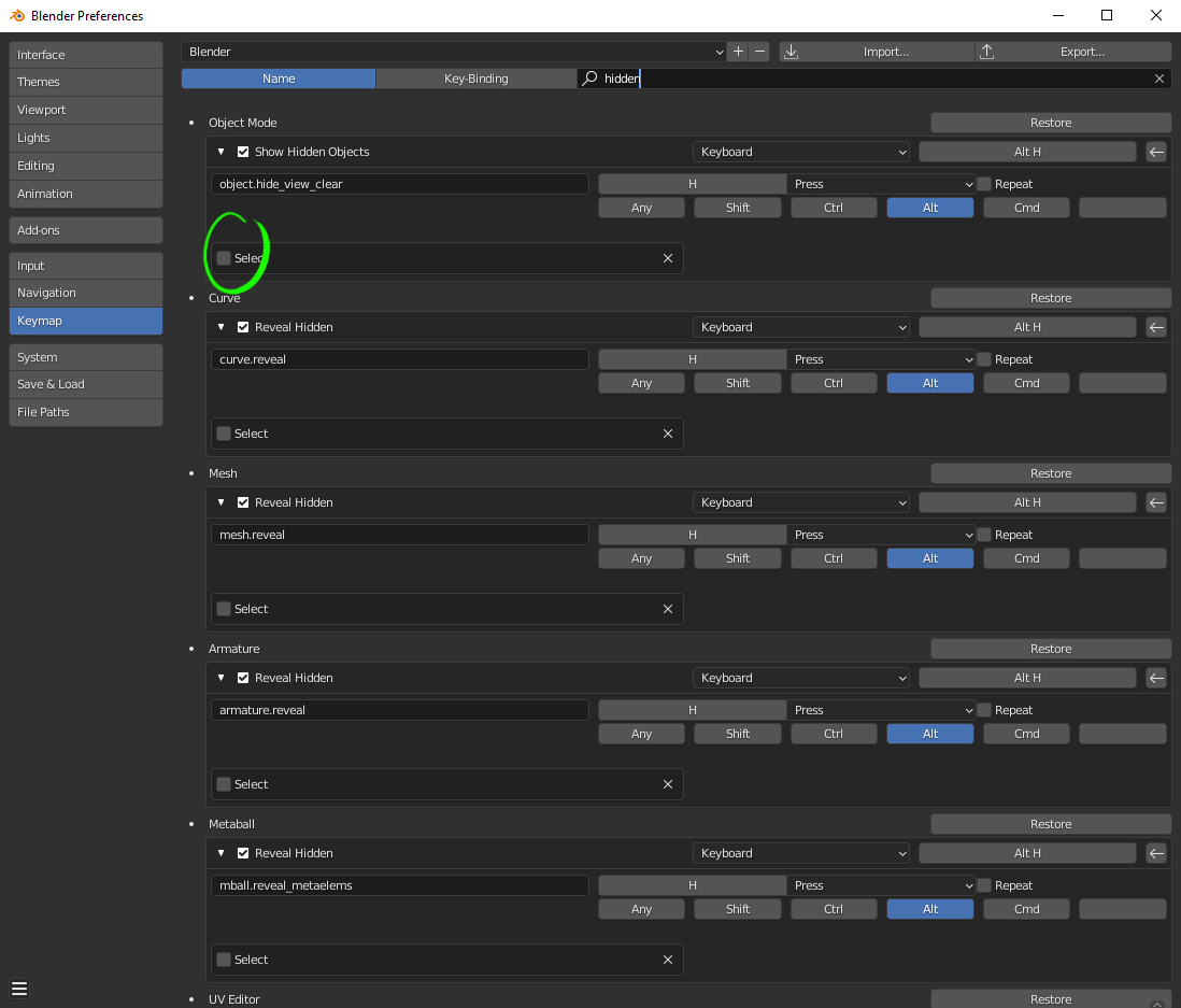 objects Unhide all selected Blender Stack Exchange