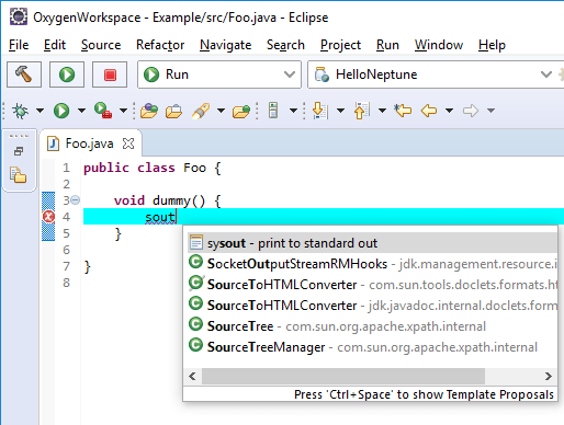 java Eclipse Create your own system.out.println shortcut Stack Overflow