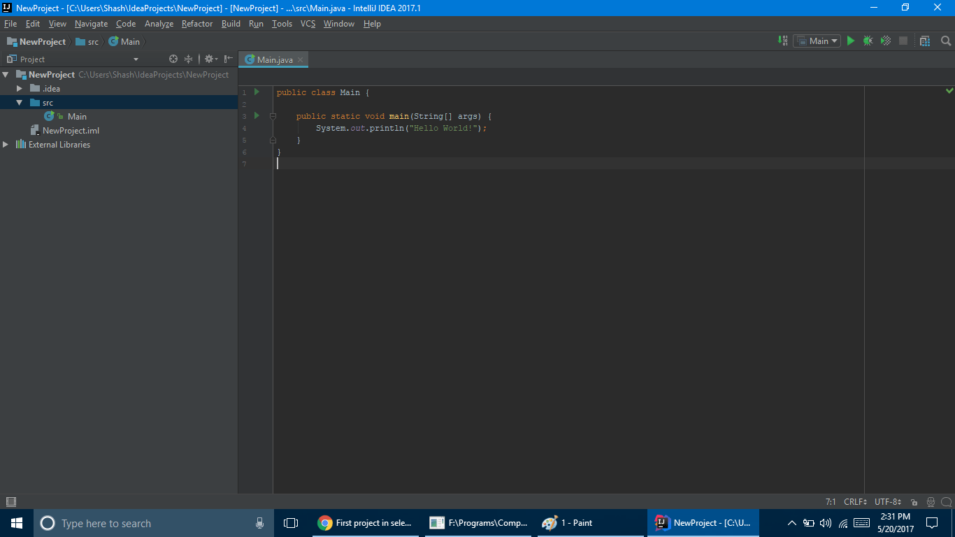 selenium Tutorial First project in selenium with Java