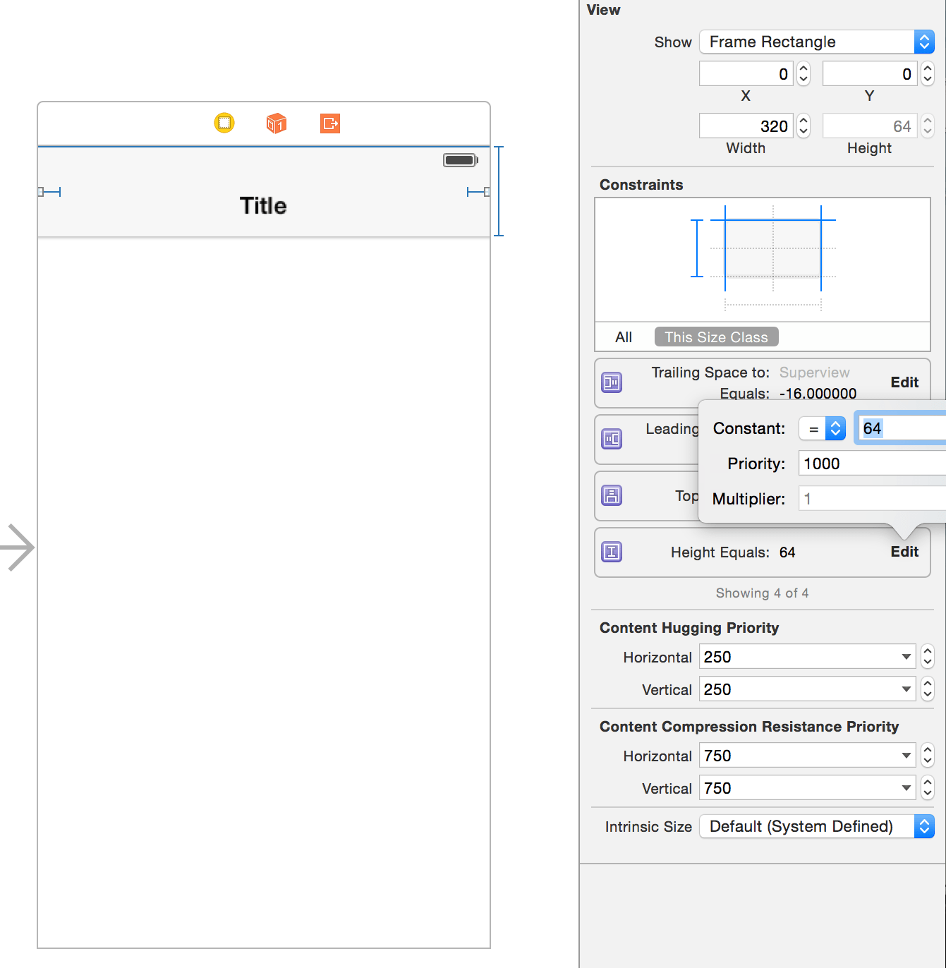Xcode ios7 navigation bar height resize using storyboard iTecNote