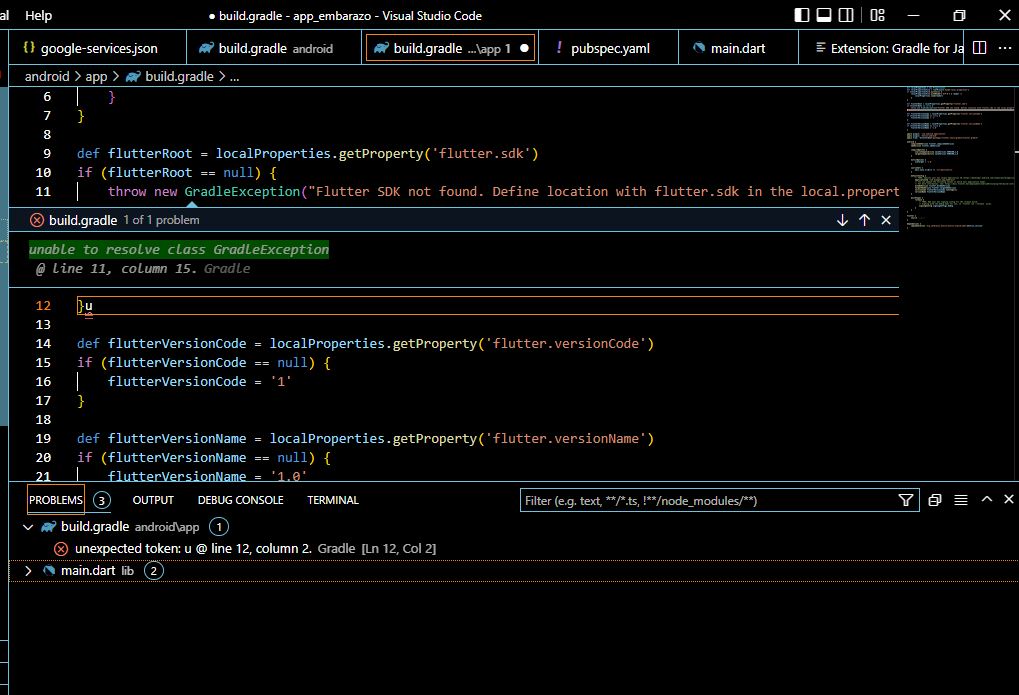 "unable to resolve class GradleException" Error Flutter Fixes