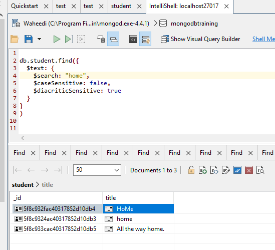 regex MongoDB "find" How To Query For Docs With Field Containing a