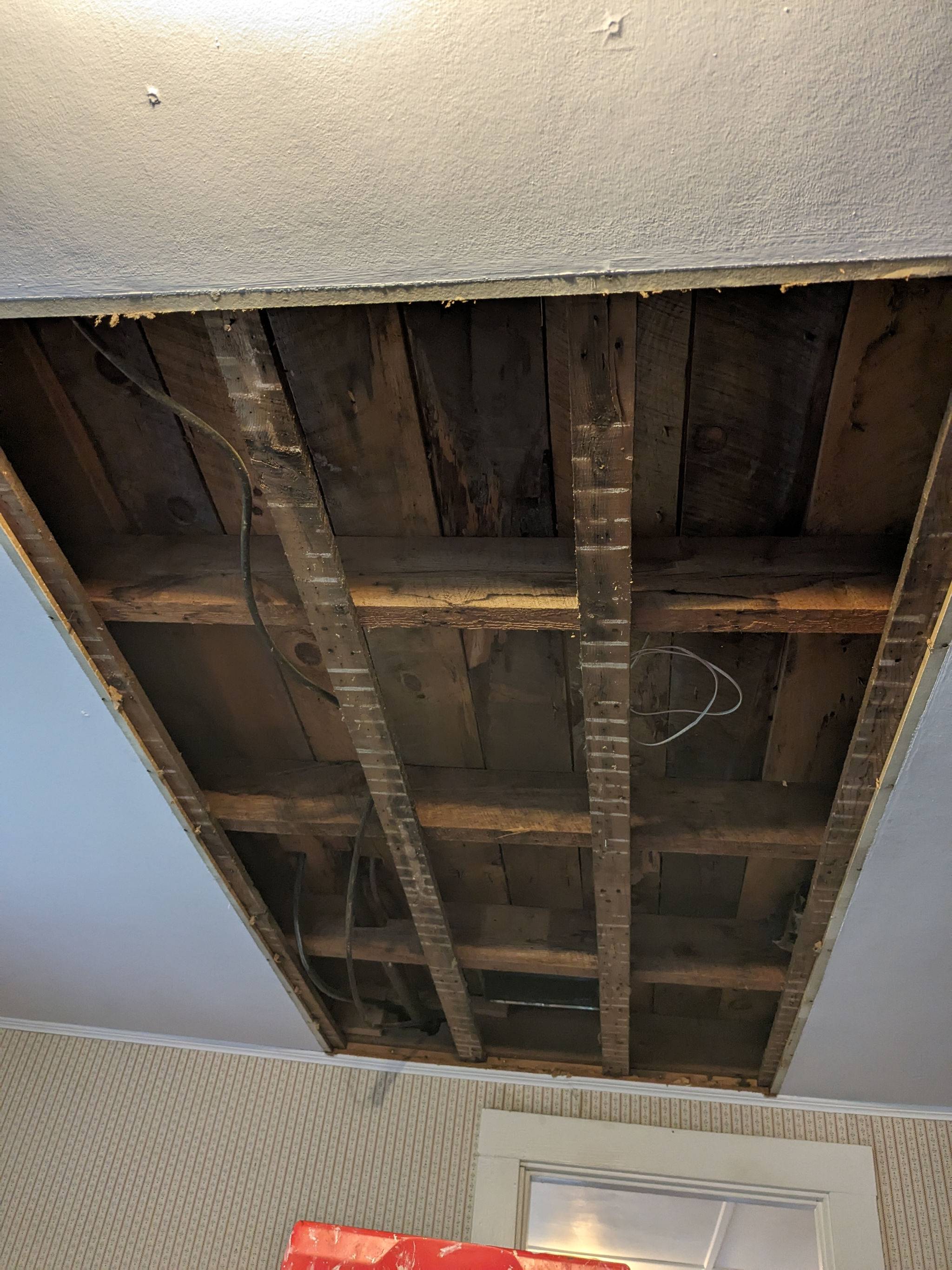 drywall What to do with old fiber board ceiling? Home Improvement