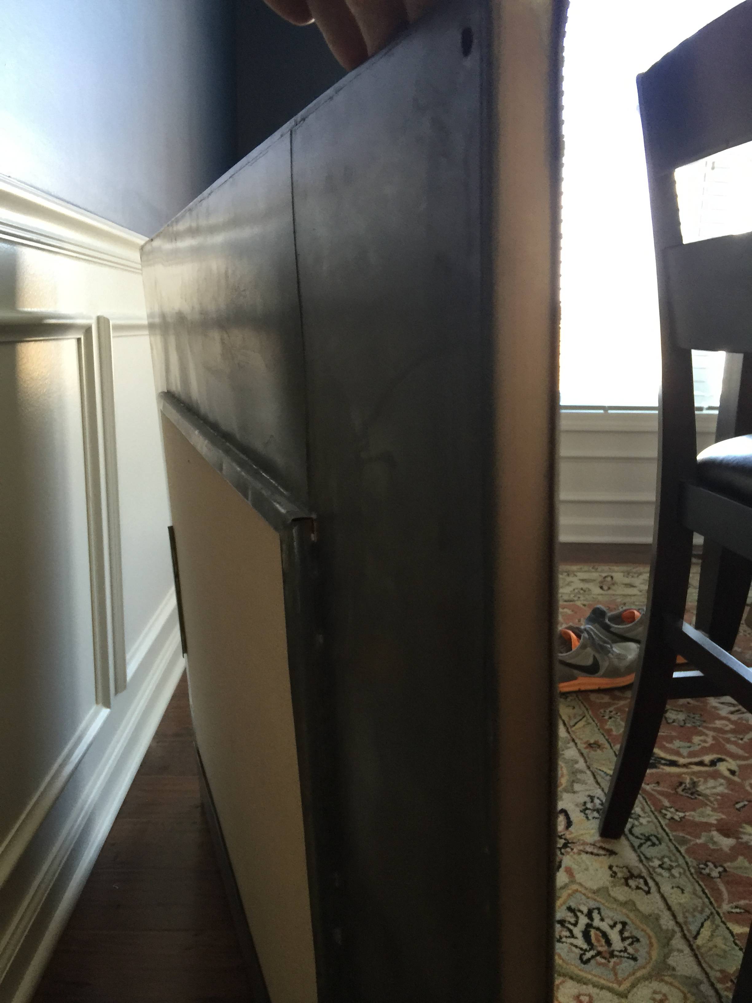 mounting How to mount an odd mirror from Crate and Barrel Home