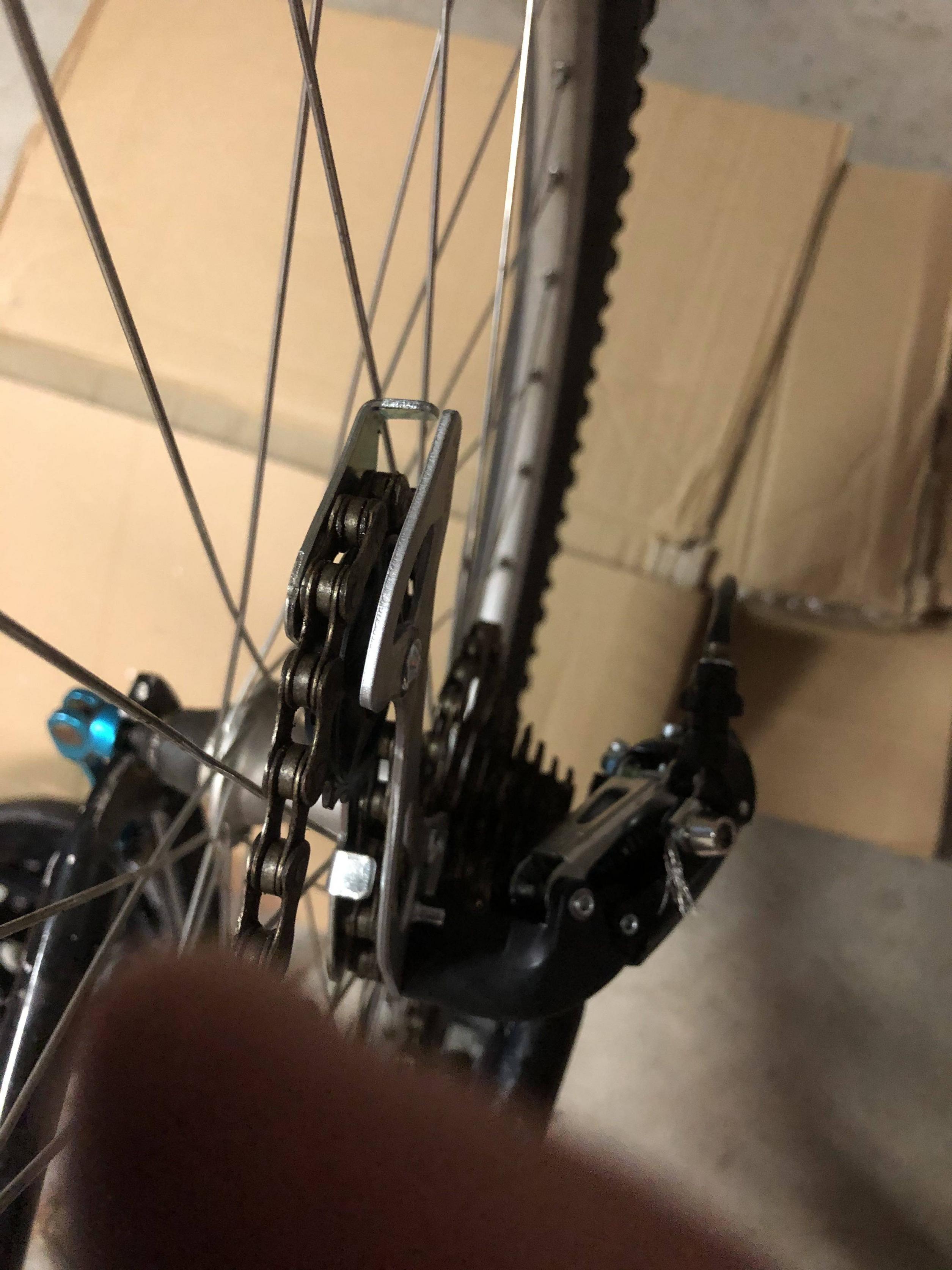 derailleur rear Chain alignment on jockey wheel Bicycles Stack Exchange