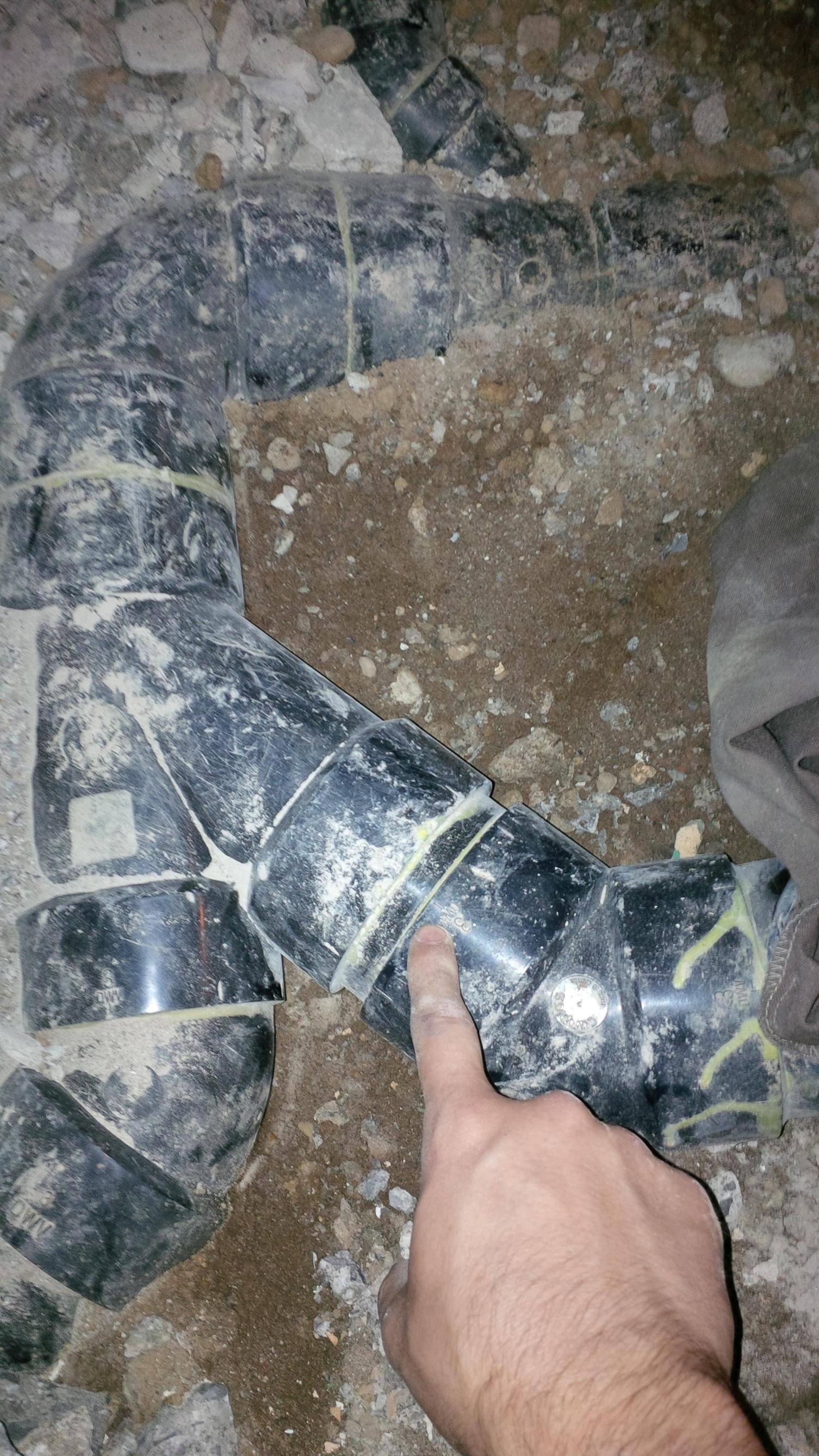 plumbing connect 3 inch ABS pipe to only 0.5 inch exposed pipe Home