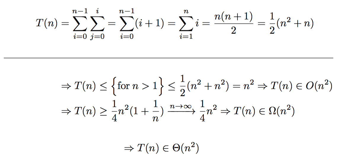 big o Calculate BigOh and theta bound for the running time Stack