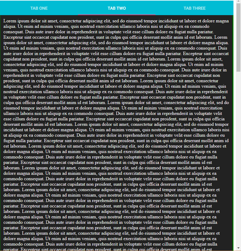 css Dynamic height for material ui tab containers Stack Overflow