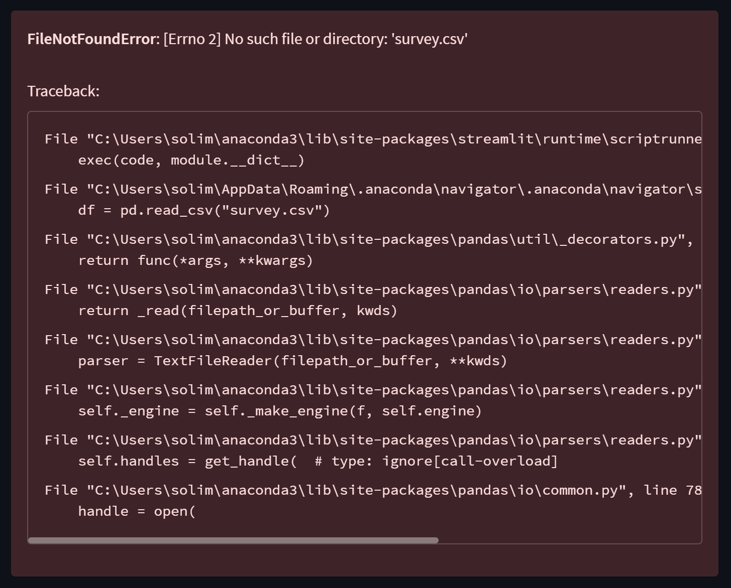 excel FileNotFoundError [Errno 2] No such file or directory for