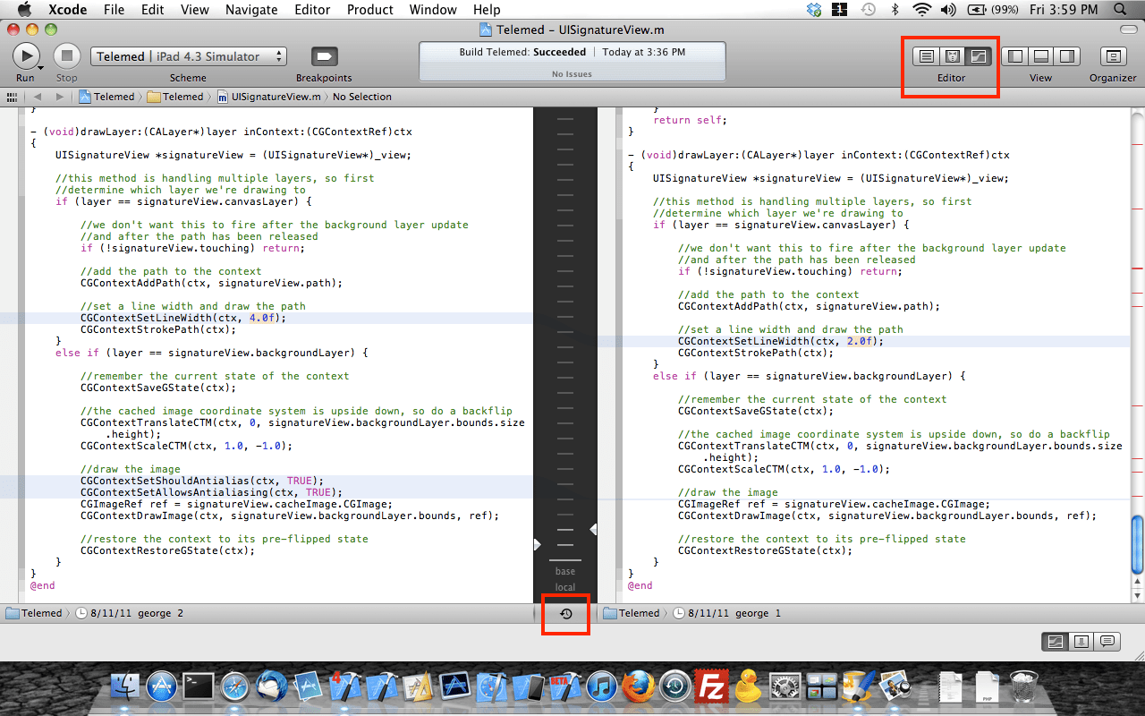 xcode4 How to set up file compare/diff in Xcode 4? Stack Overflow