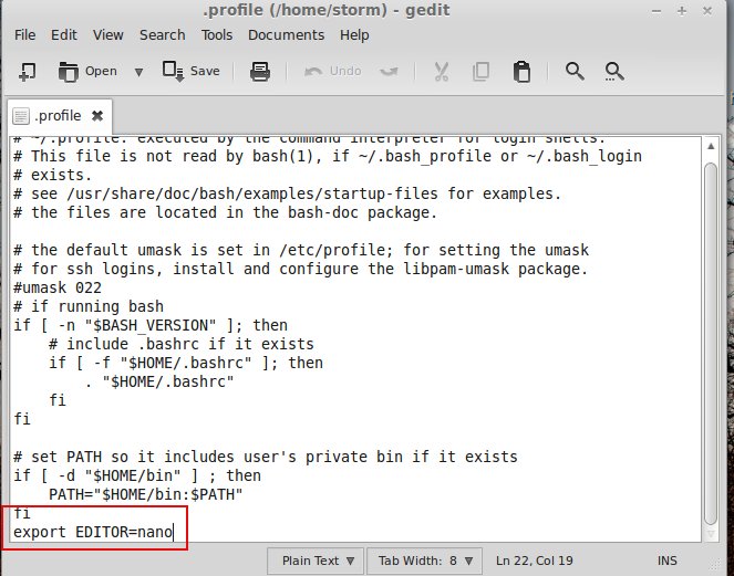 command line How do I find and set my EDITOR environment variable