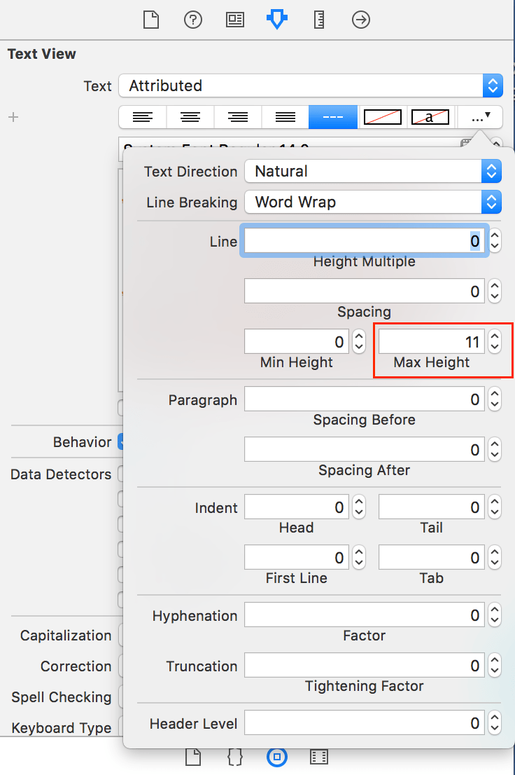ios Delete Padding top in a TextView inside a Horizontal StackView