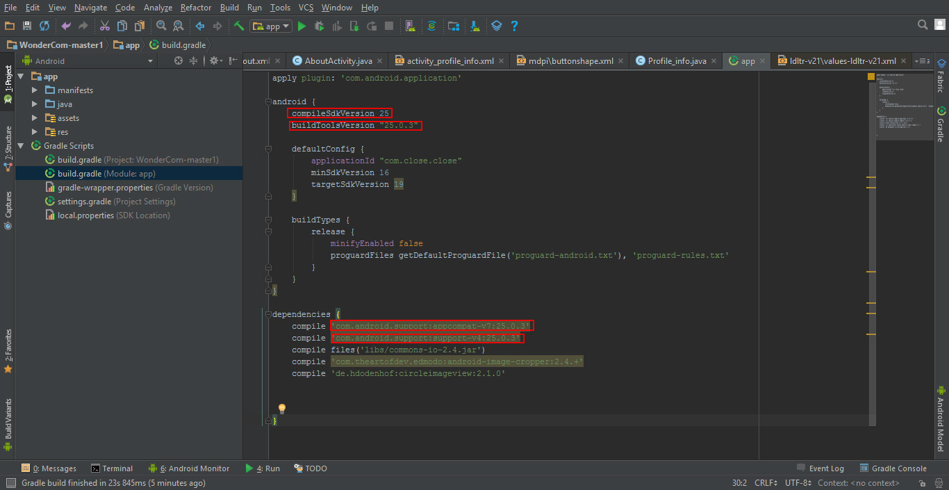 android Execution failed for task 'app