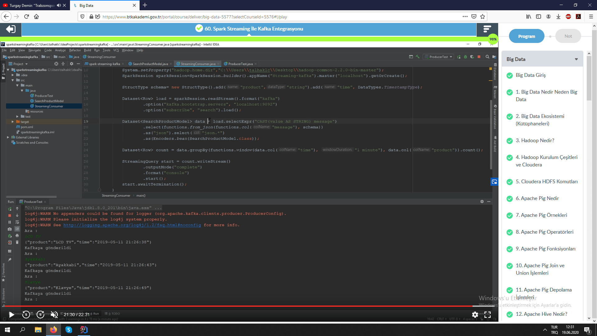 Exception in thread "main" org.apache.spark.sql.AnalysisException