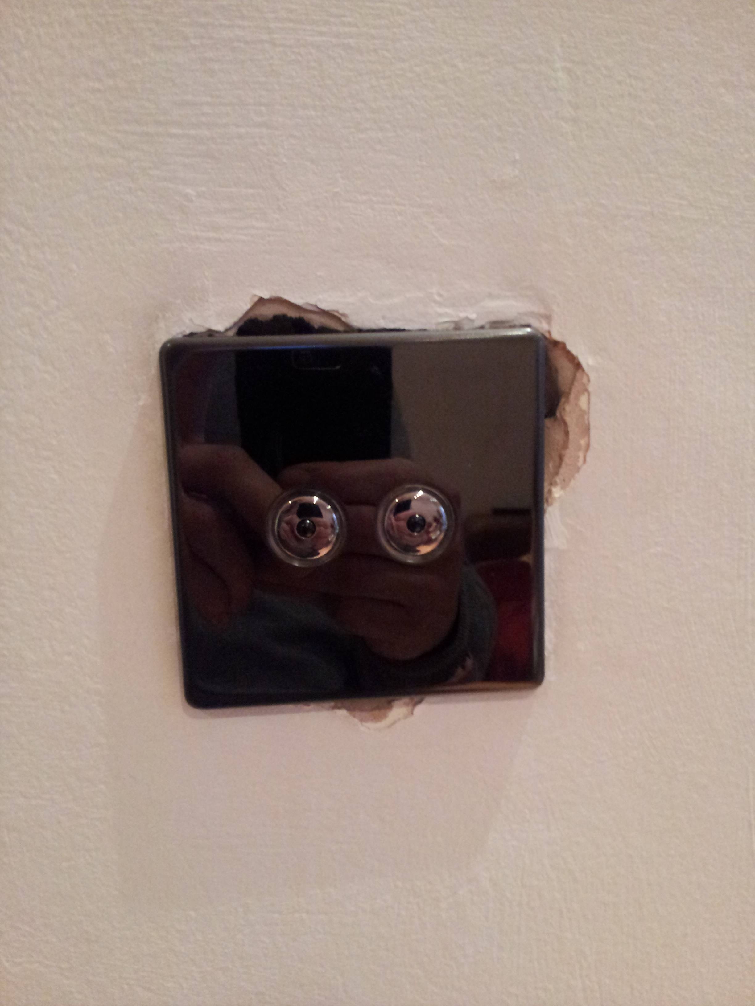 repair How do I fill holes around a light switch? Home Improvement
