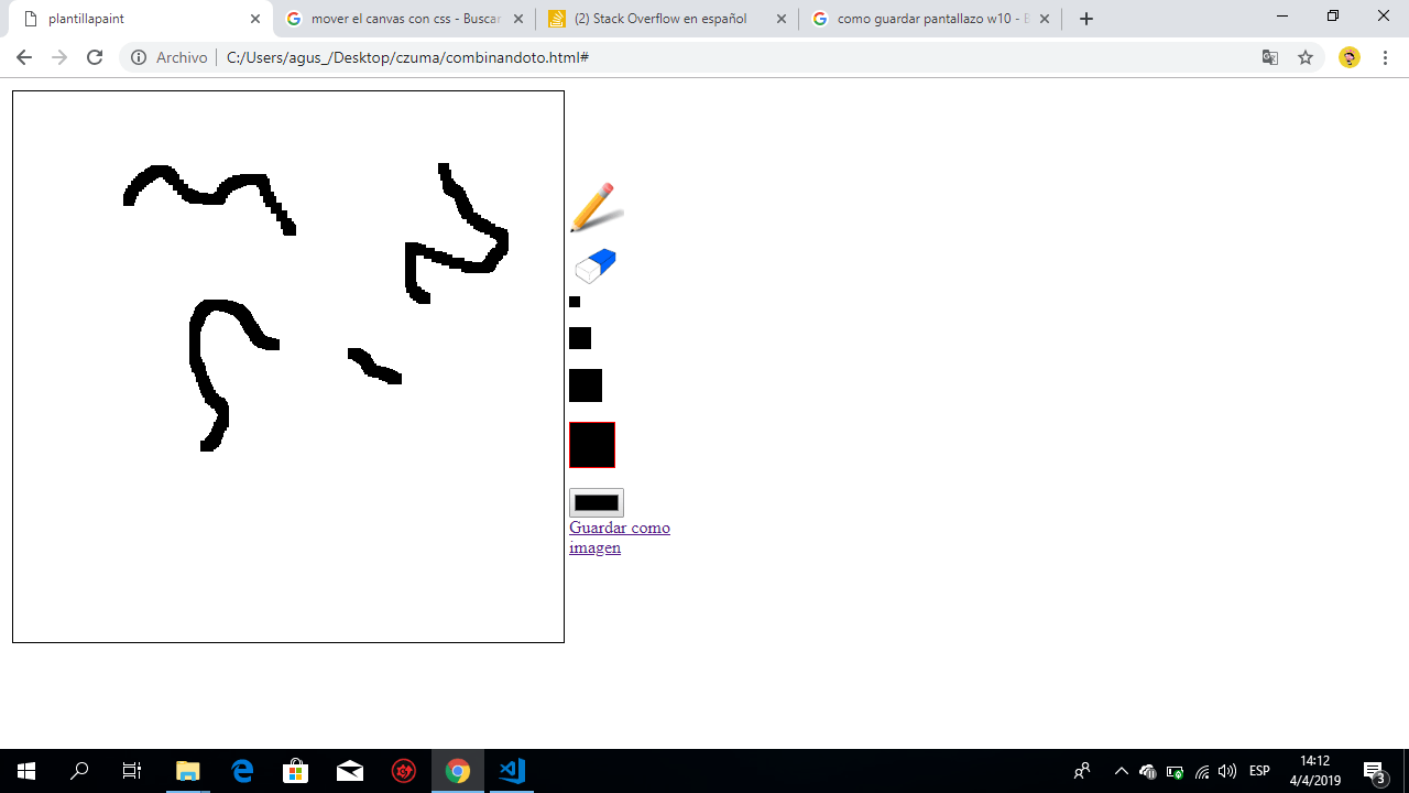 html CSS mover Canvas Stack Overflow en español