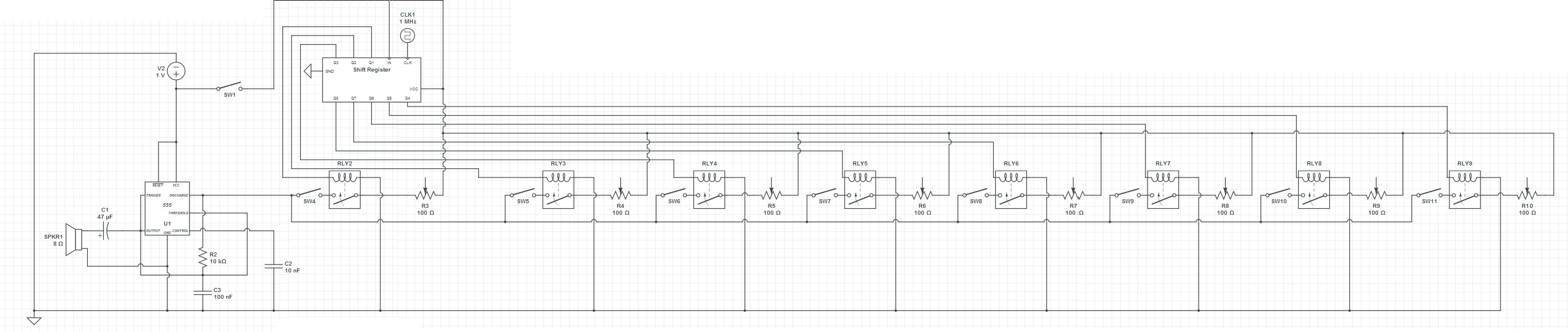 Electronic How to avoid using relays/analog switches in a musical
