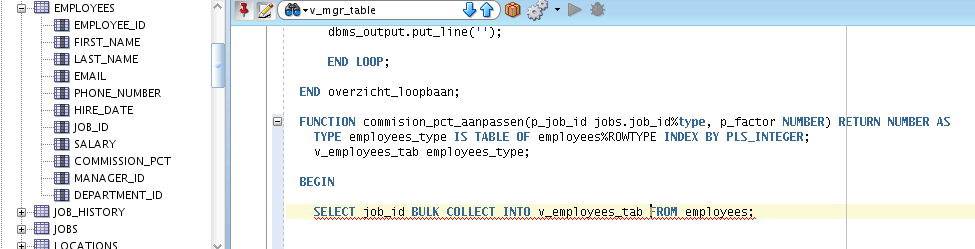 oracle BULK COLLECT INTO 'identifier' must be declared Stack Overflow