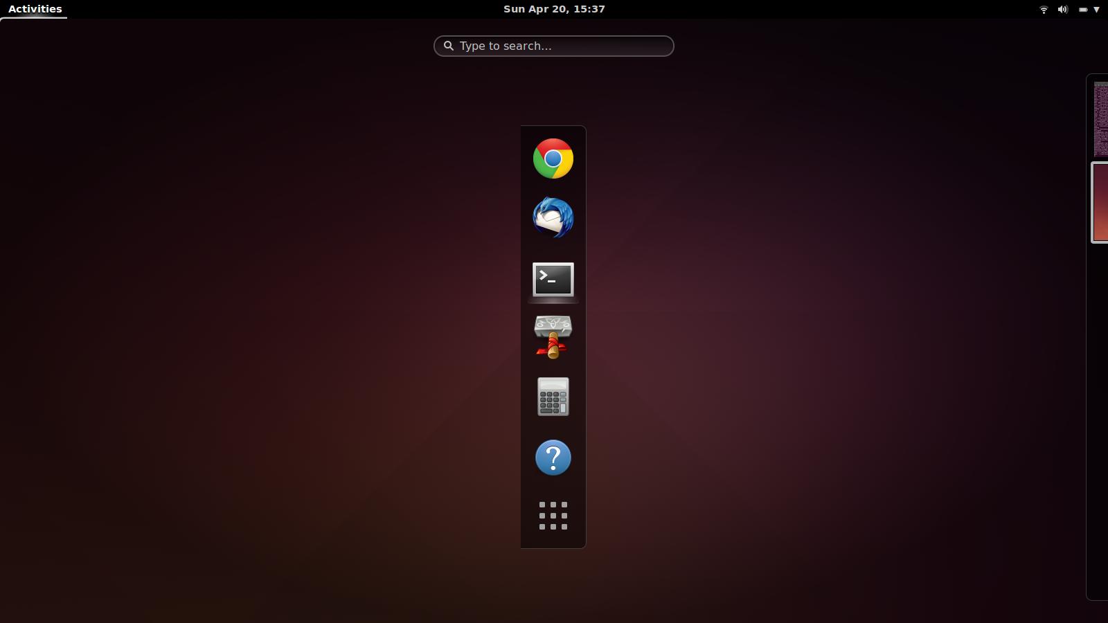 Gnome 3 Shell Launcher displayed in center of the screen Ask Ubuntu