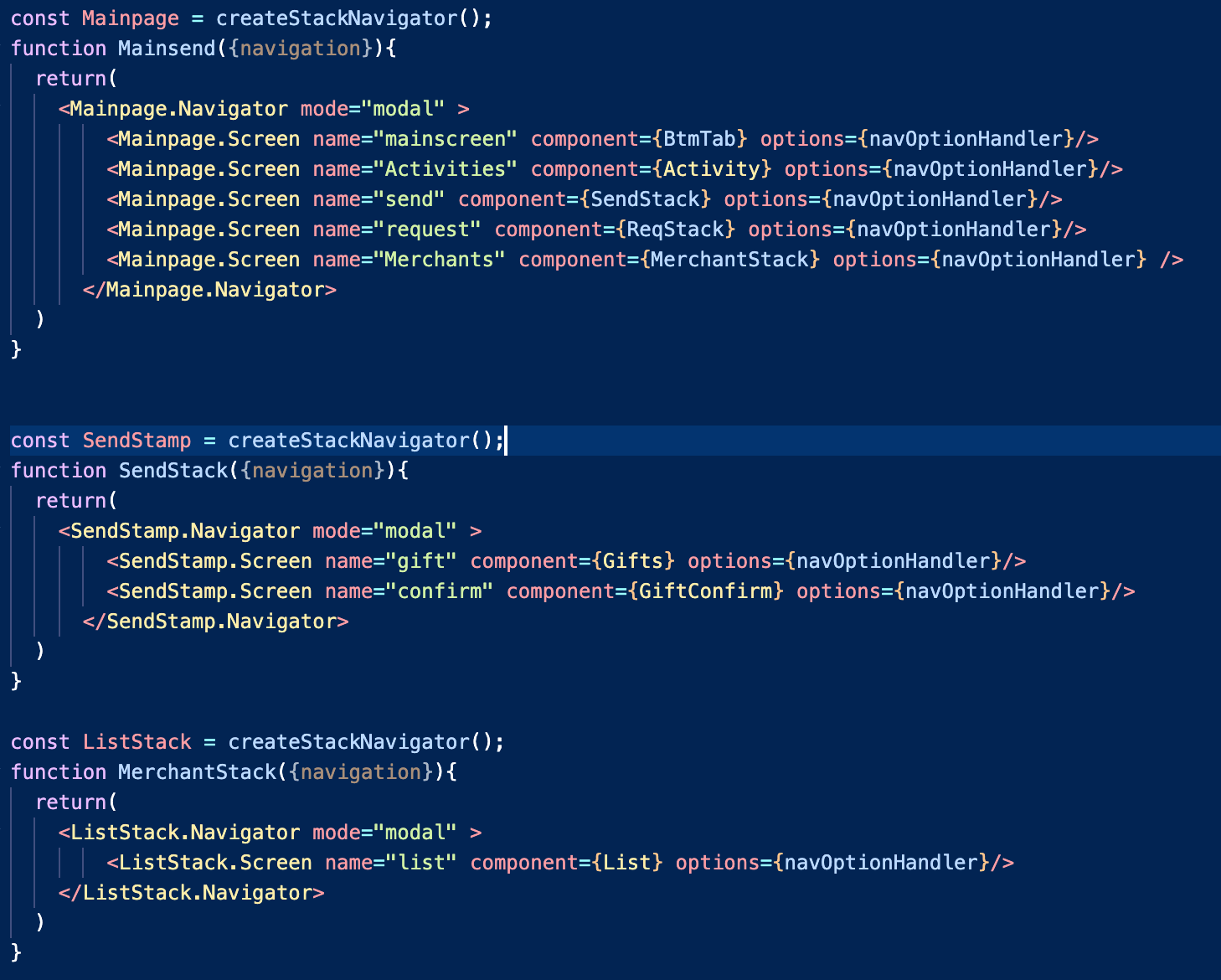 react native Getting error from undefined is not an