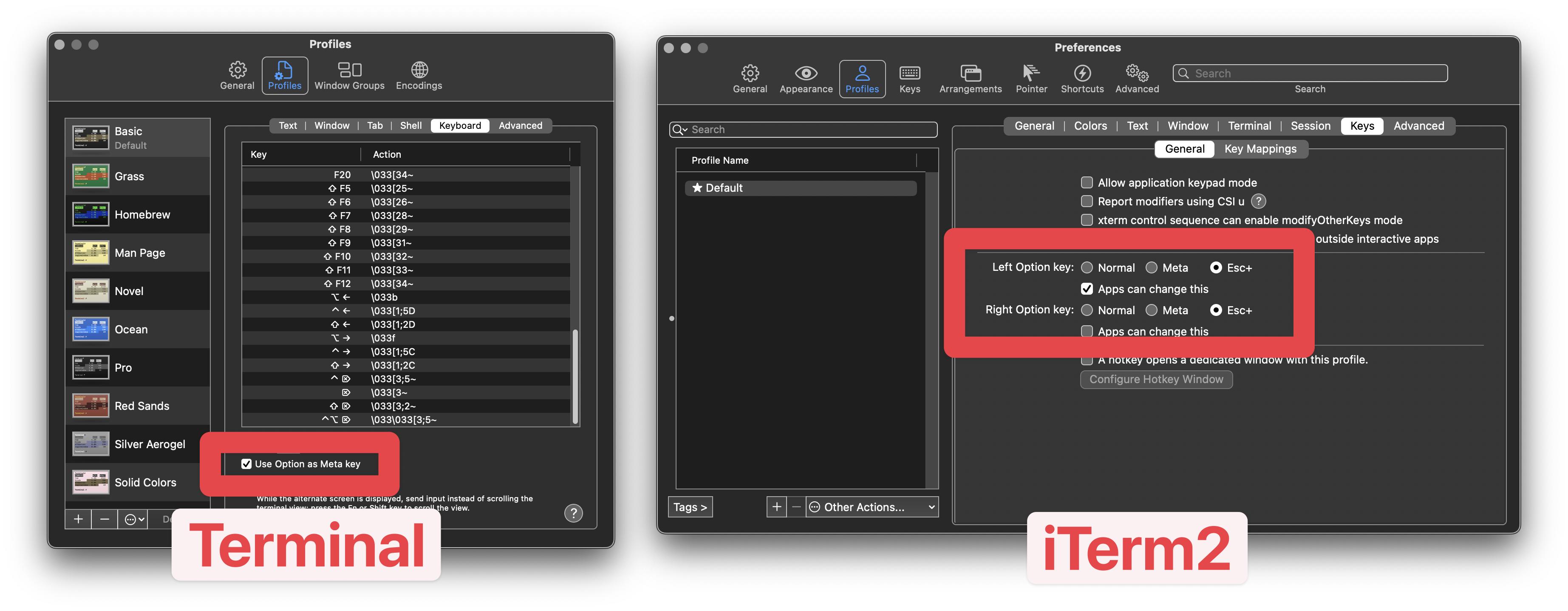 macos How to move the cursor word by word in the OS X Terminal