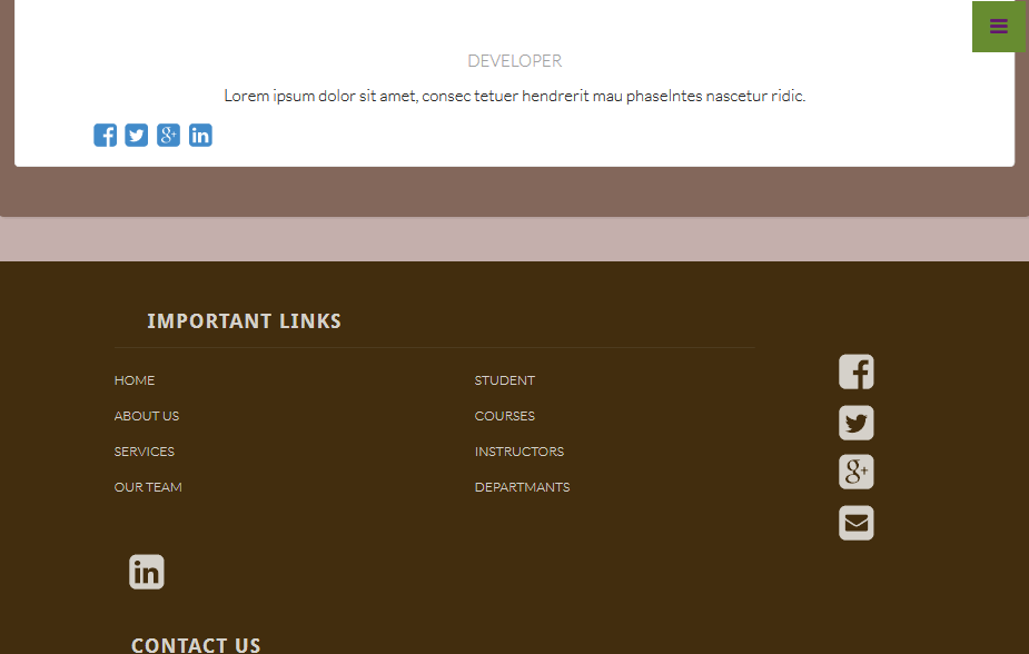 html center element in all media screen in specific div Stack Overflow