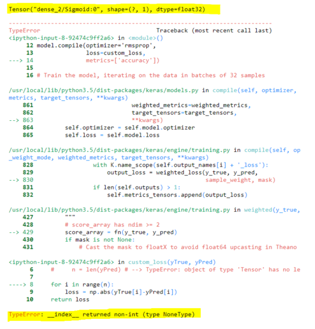 python How to iterate through tensors in custom loss function