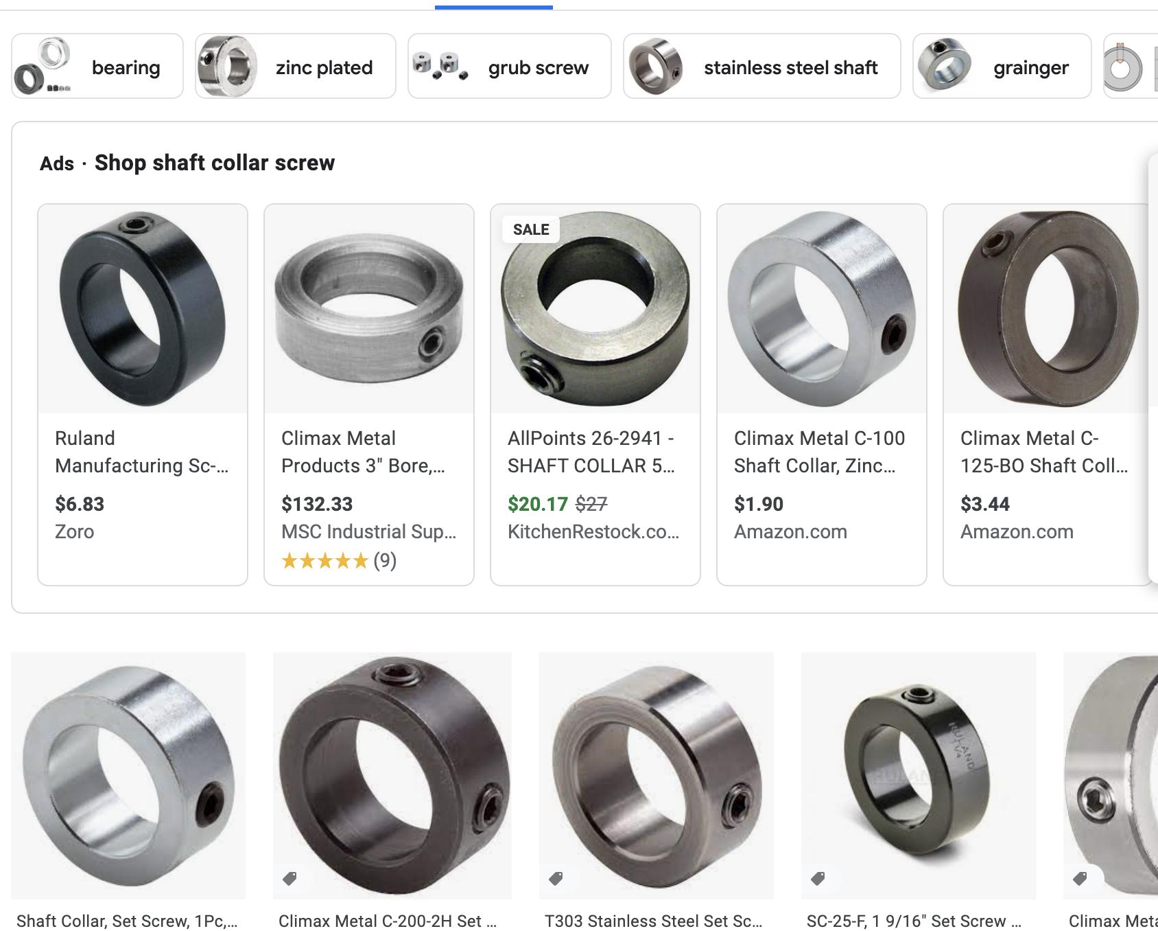 mechanical engineering What is a shaft collar called that is used to