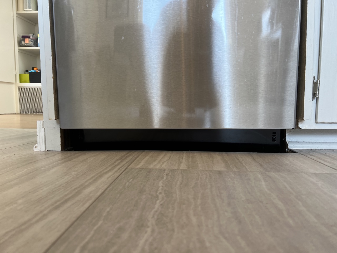 kitchens How would you install a DIY kick plate for this dishwasher