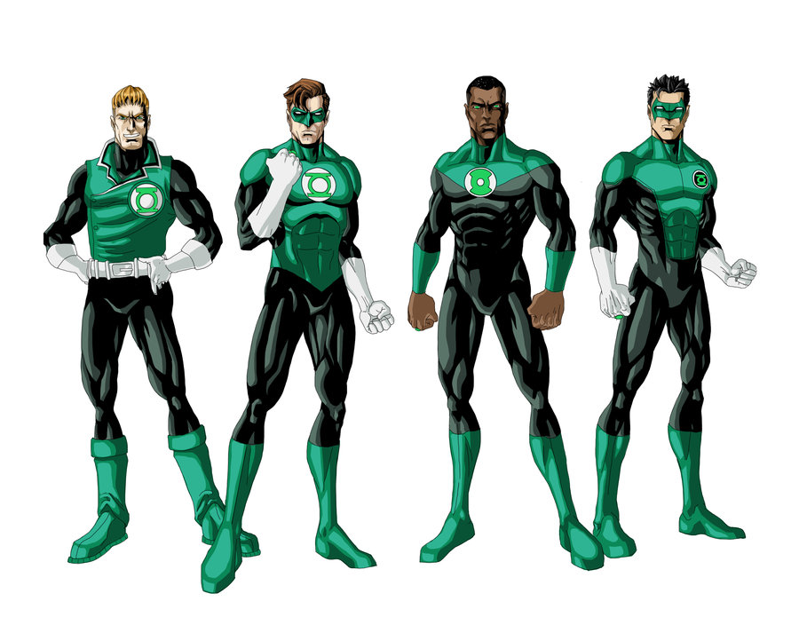 All Green Lantern Suits
