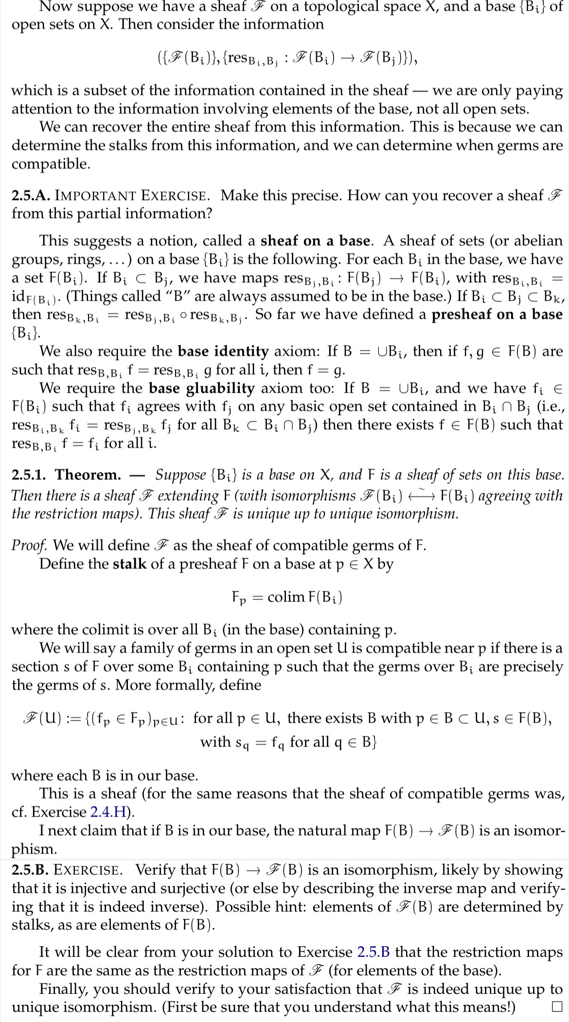 Recover a sheaf from partial information on a base vs extend a sheaf on