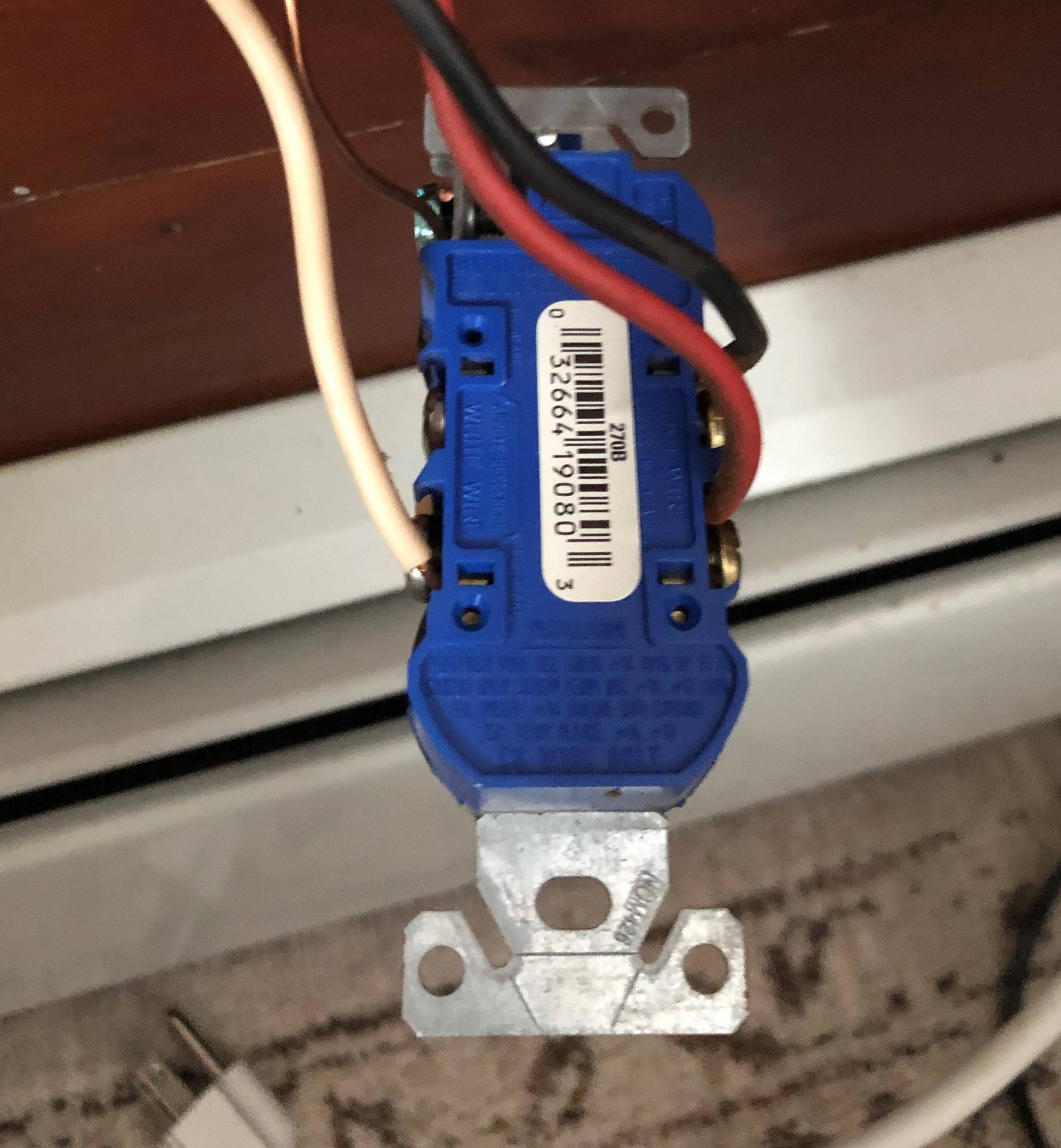 electrical Half Hot Outlet Tripping when Light is connected Home