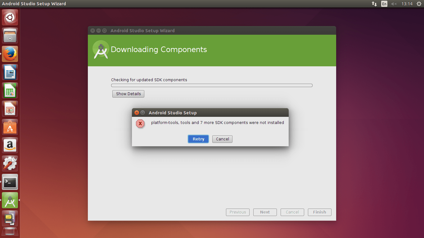 64 bit Android Studio how to install Android platform