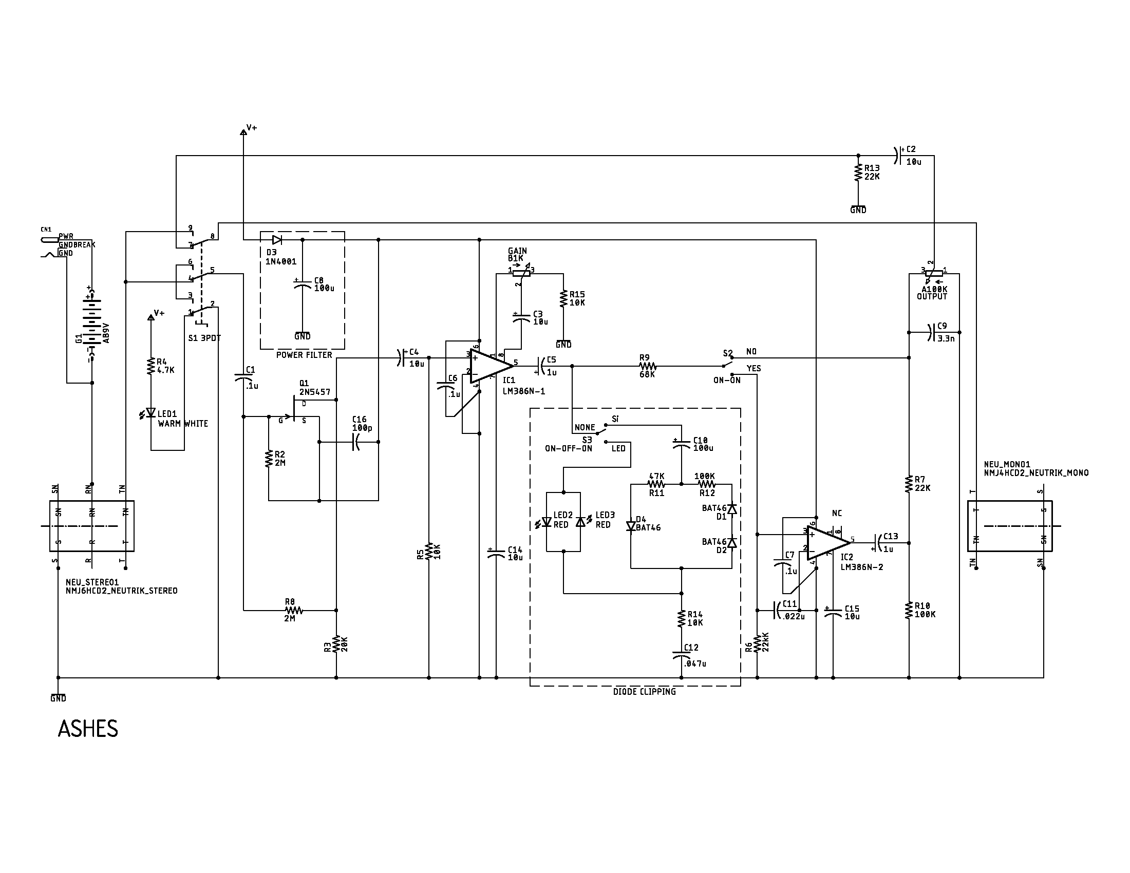 guitar pedal Increasing diode clipping influence Electrical