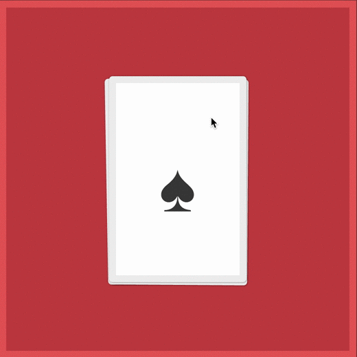 Tinder style drag gesture and drop with Javascript