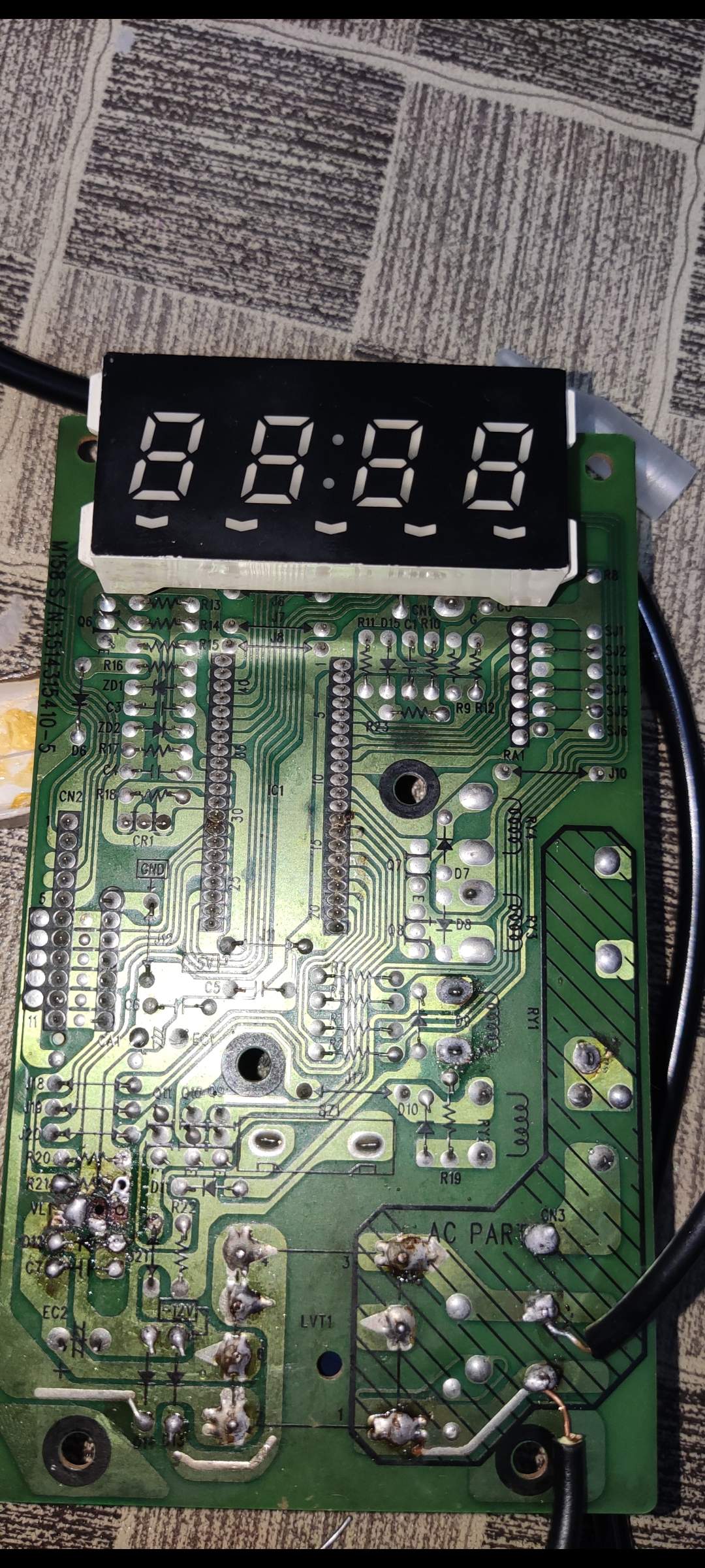 microcontroller Microwave oven control board not working Electrical