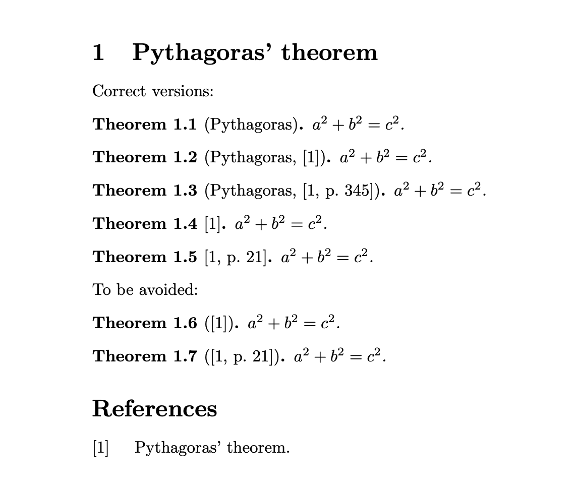 formatting How to avoid parentheses + brackets in the title in amsthm